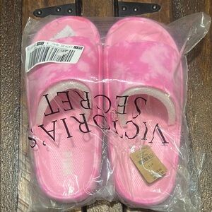 Victoria's Secret Pink Tie-Dye Slide Sandals